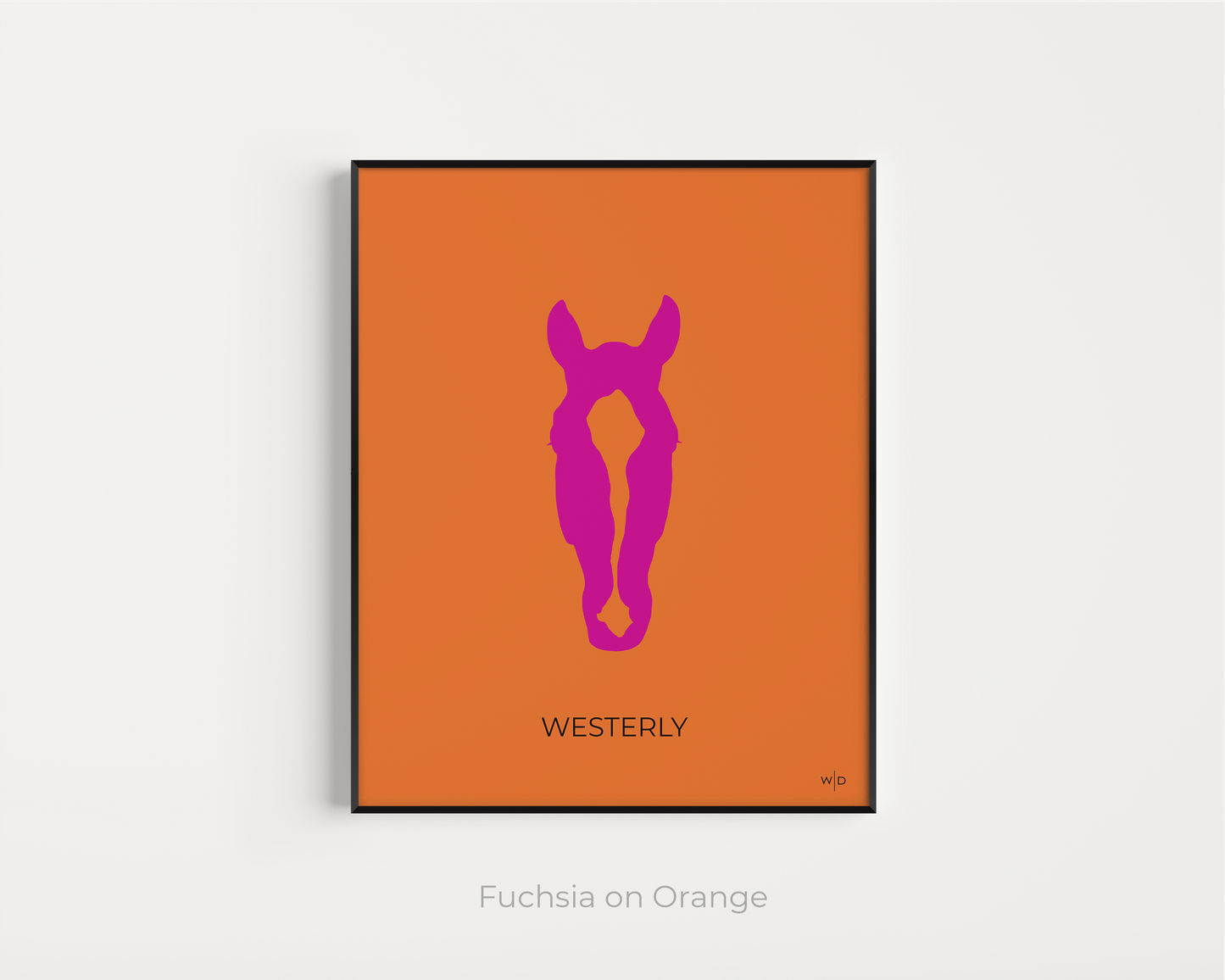 Custom Duotone Digital Download Horse Silhouette 16x20"