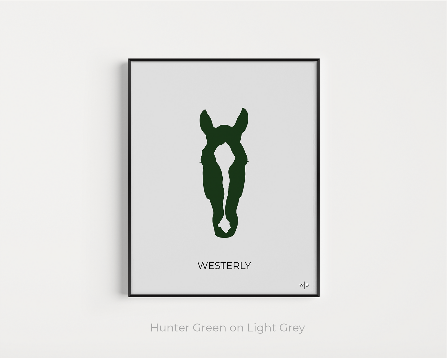 Custom Horse Silhouette with Logo