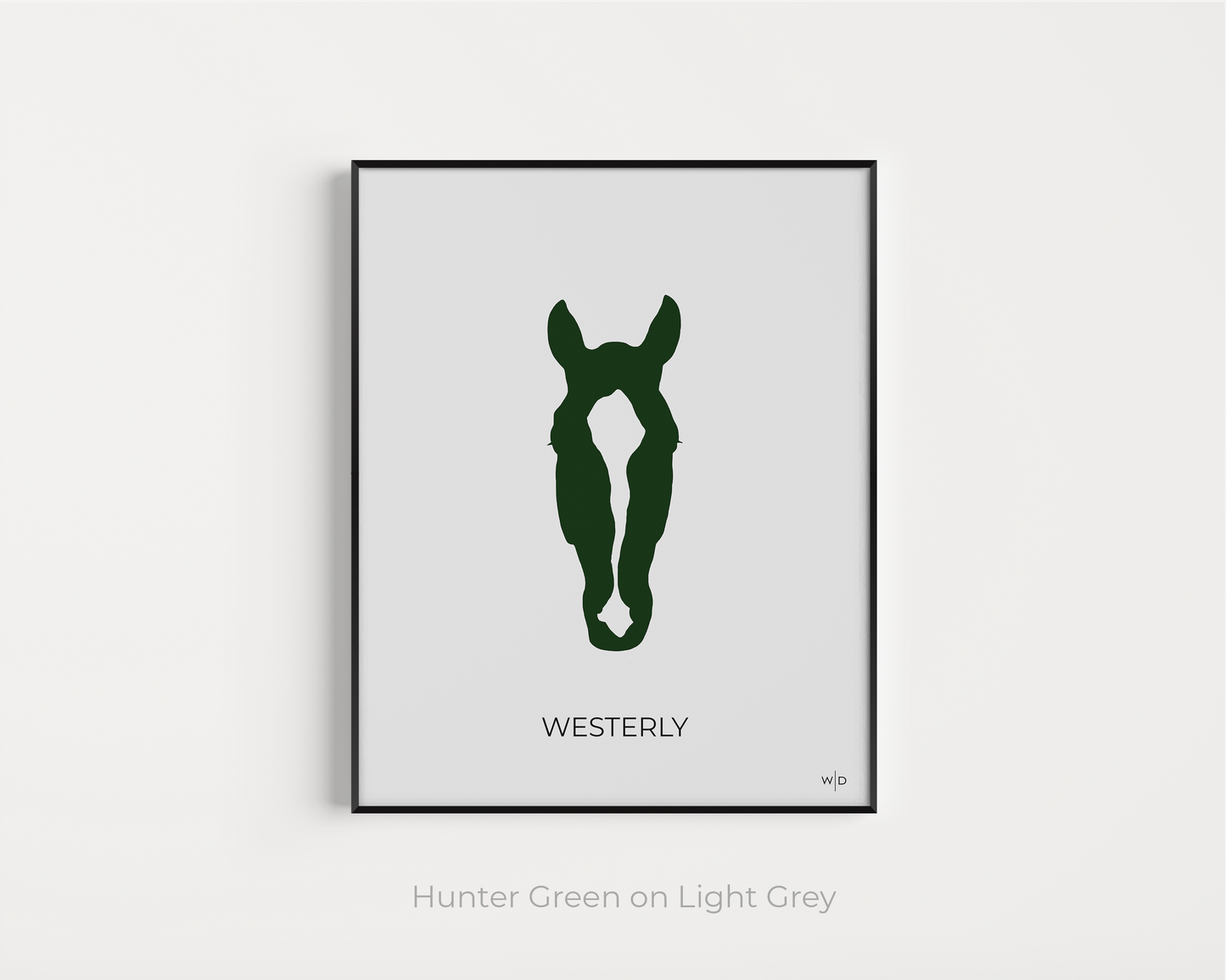 Custom Duotone Digital Download Horse Silhouette 16x20"