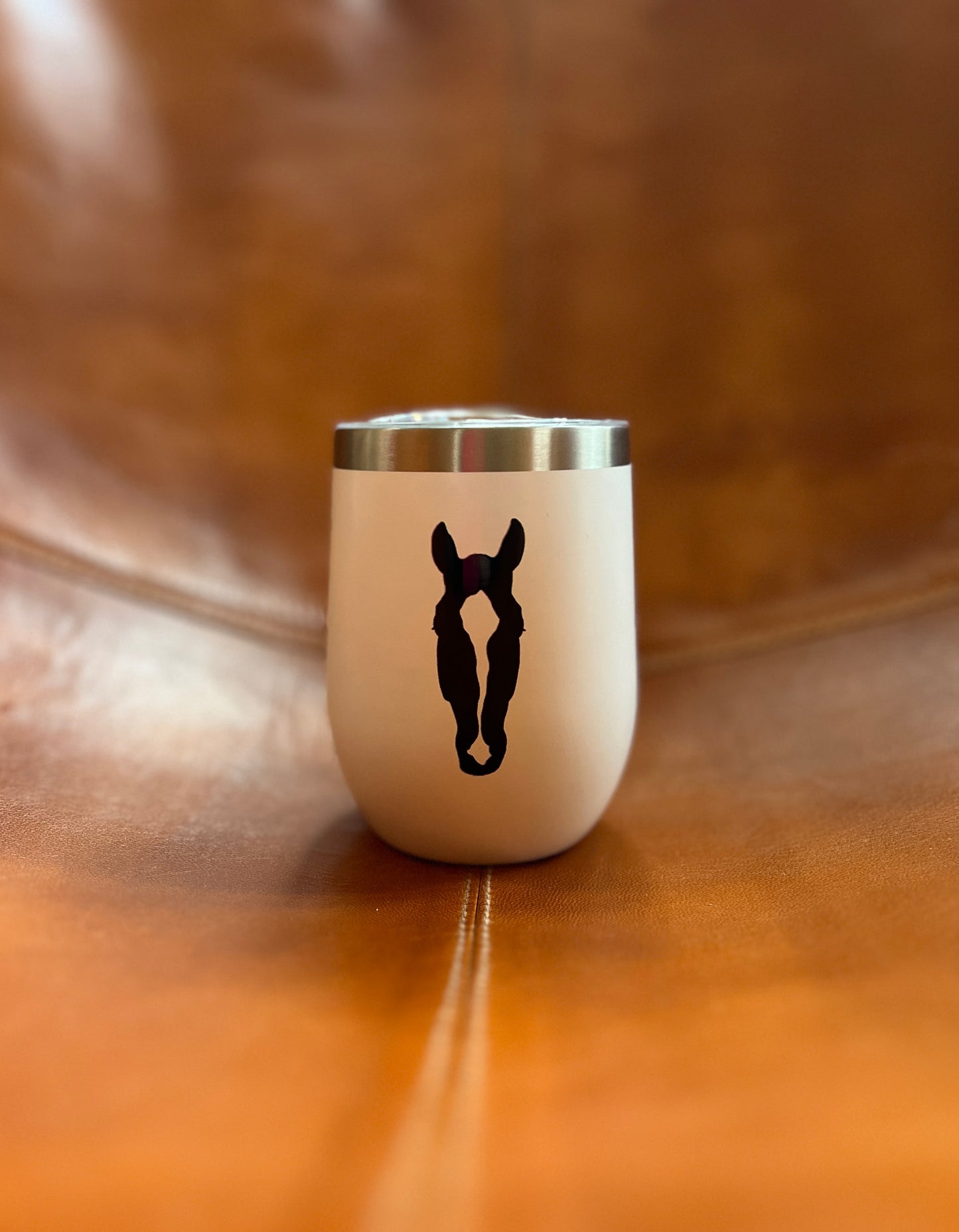 Custom Horse Silhouette Insulated Wine Tumbler