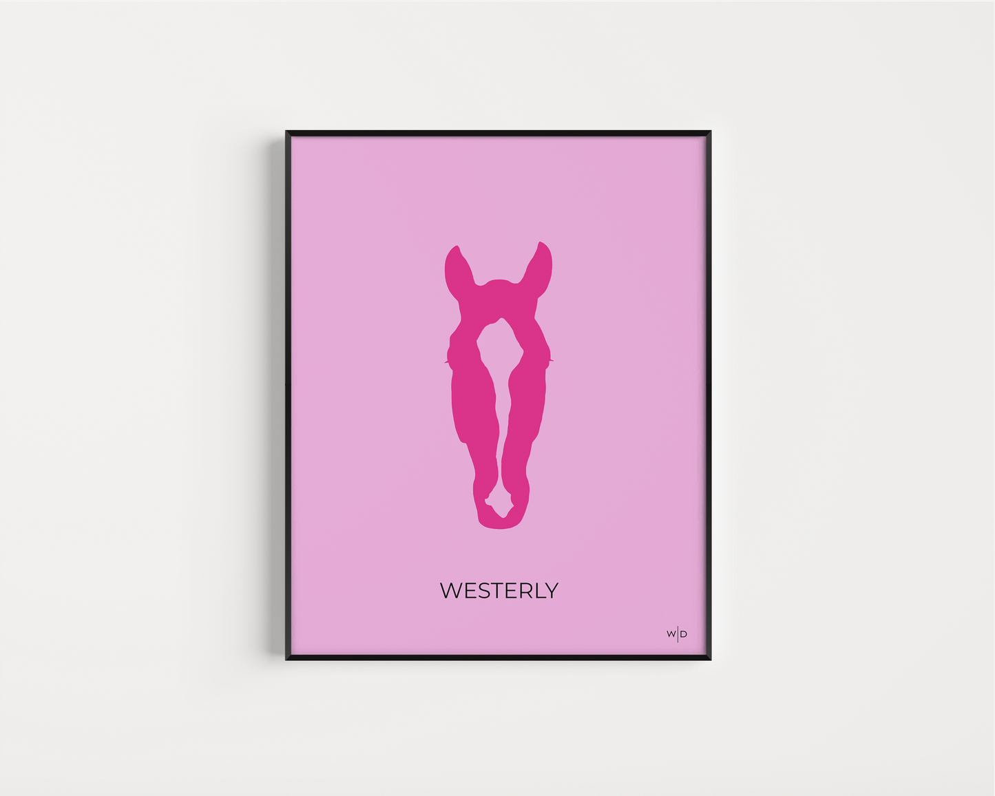 Custom Duotone Digital Download Horse Silhouette 16x20"