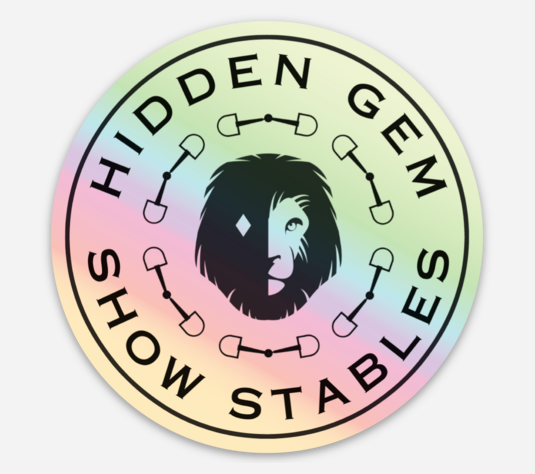 Hidden Gem Stables Holographic Sticker