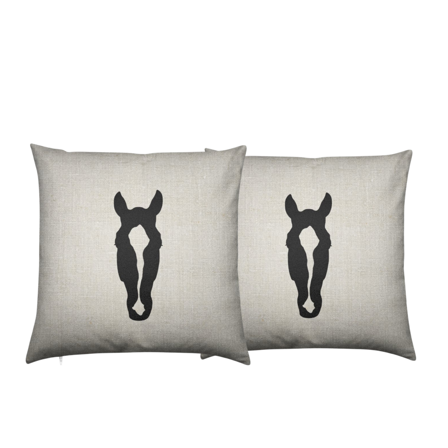 Set of Two Custom Silhouette Pillows