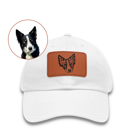 Custom Pet Dad Hat with Leather Patch
