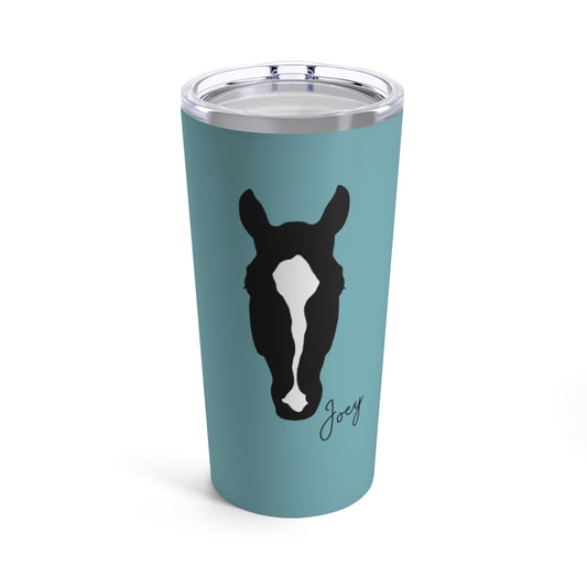Custom Horse Portrait Vacuum Tumbler, 20oz