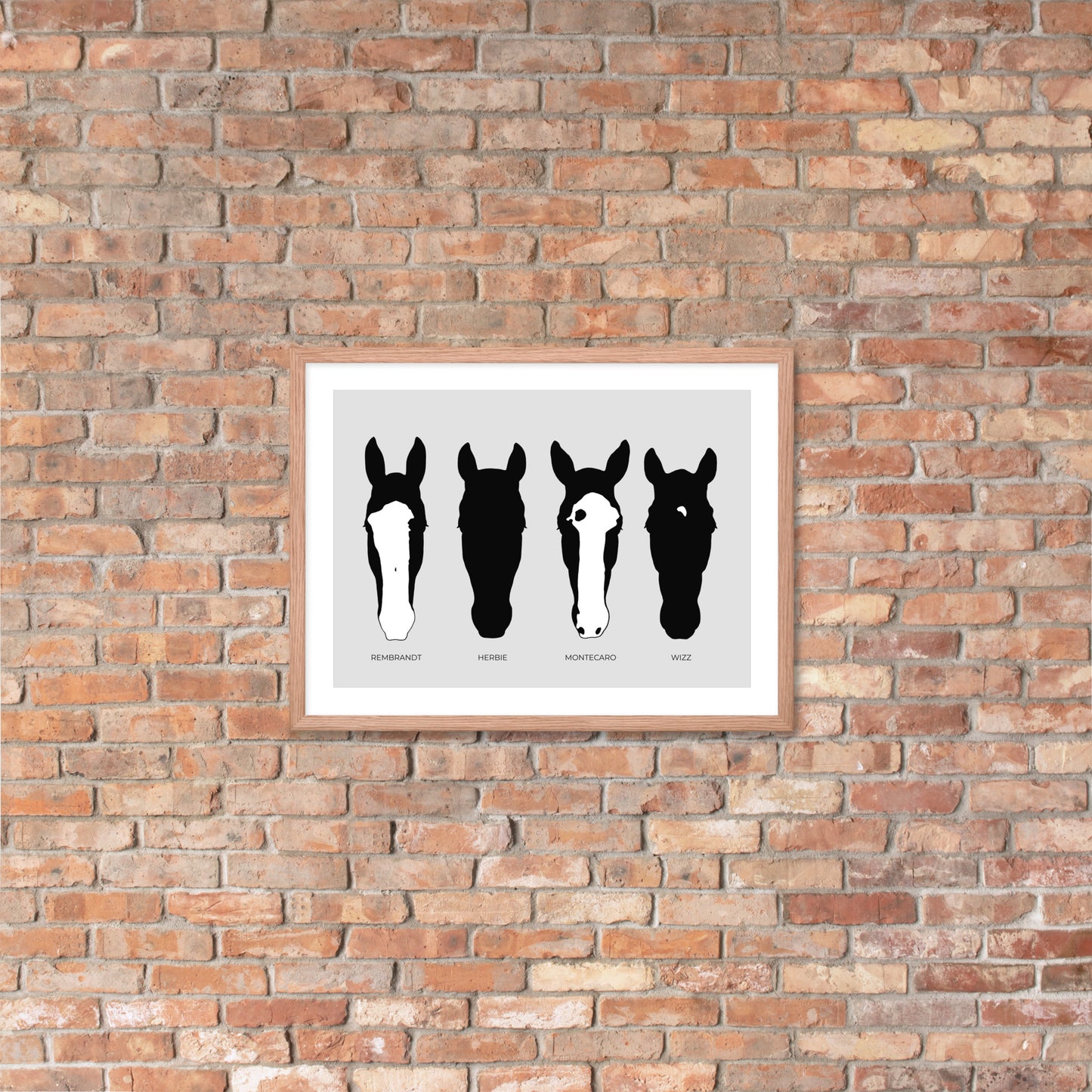 Multi Horse Framed Poster Print