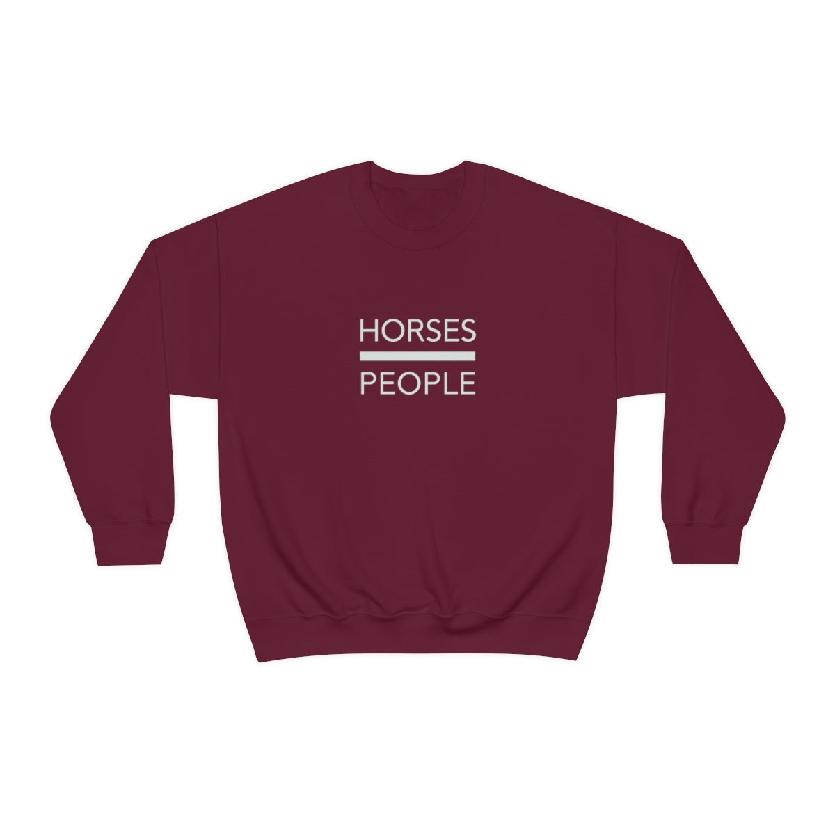 Horses over People Crew Sweatshirt